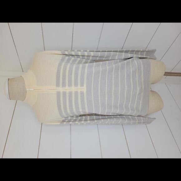 PETER MILLAR large cream & grey merino wool sweater - Picture 1 of 4